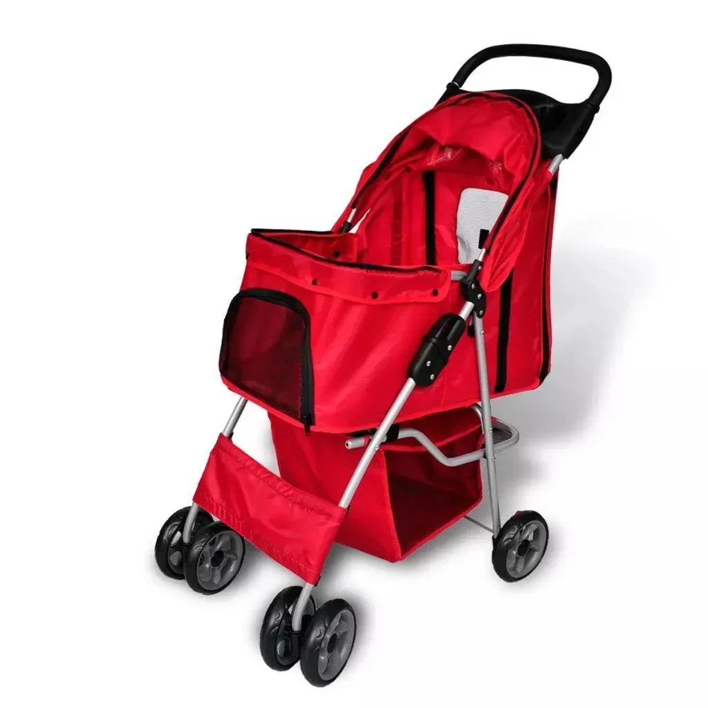 Kinderwagen für Hund rot