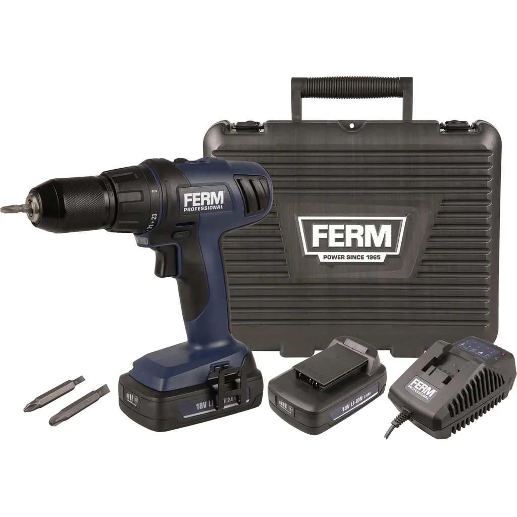 CDM1122P Li-Ion Akku Schlagschrauber 18V/2.0Ah - 24 Stufen - 1.5-13mm Zahnkranz-Bohrfutter - LED Arbeitsleuchte - Inkl.