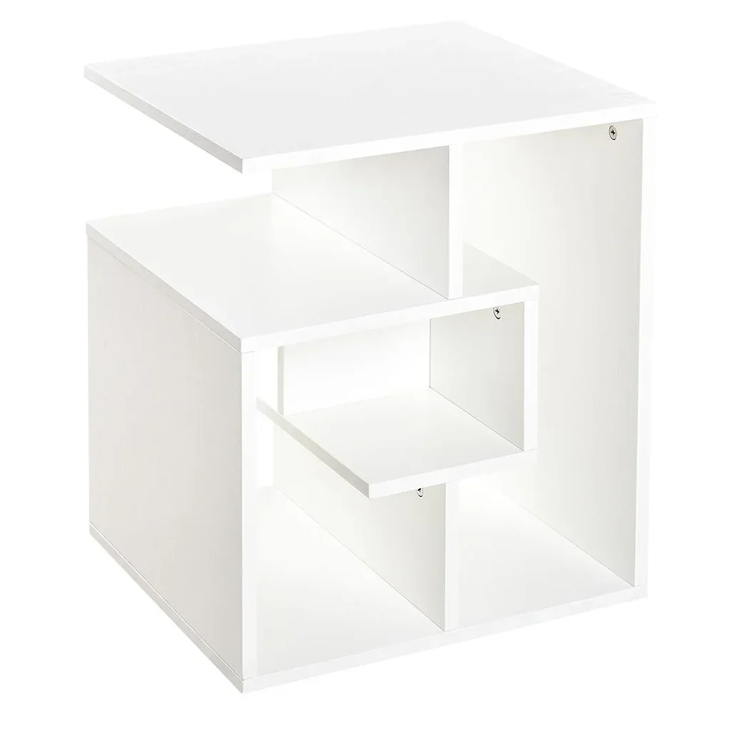 Beistelltisch Standregal Weiß 45 x 40 x 55 cm
