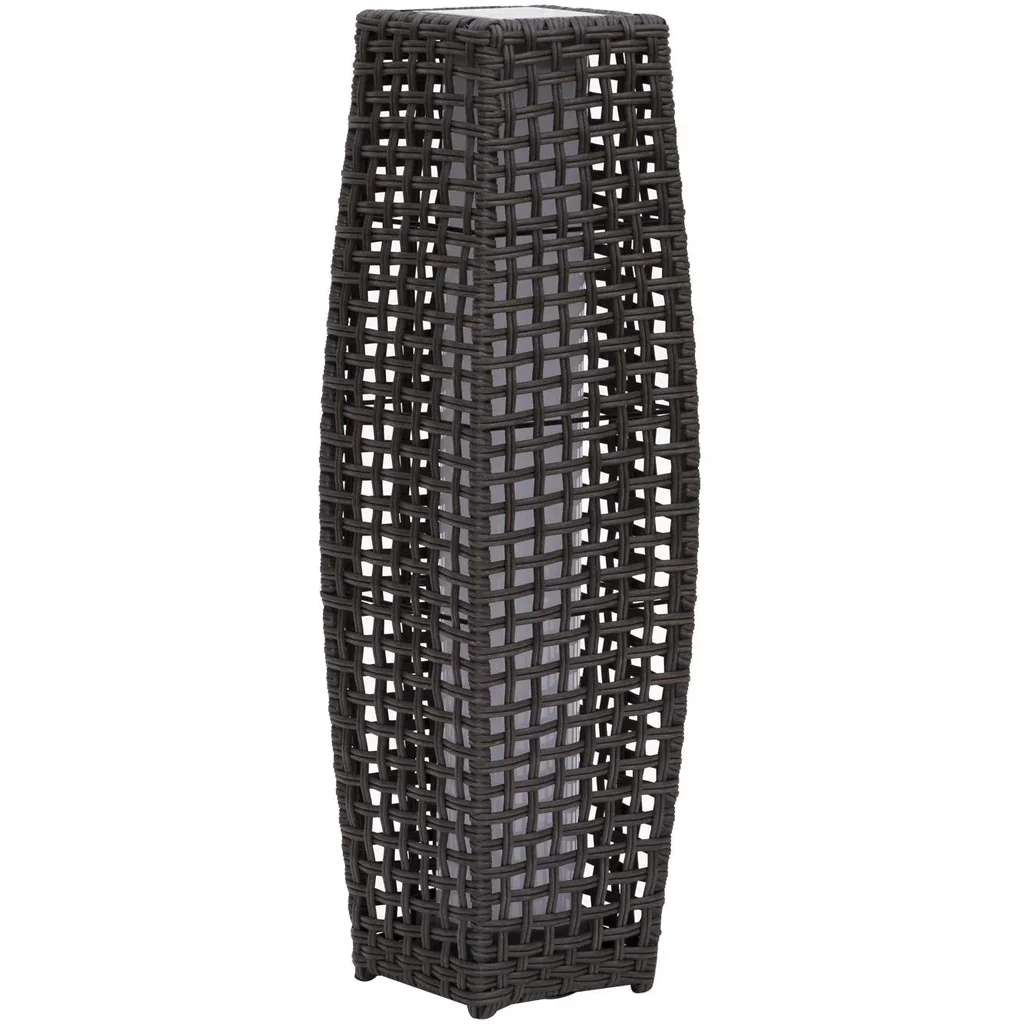 Rattan-Stehlampe mit Lichtsensor