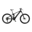 Unisex E-Bike MTB Fully, 27,5 Zoll, Rahmenhöhe 44cm, 12-Gang Kettenschaltung, schwarz matt, MONTIS 6.0i