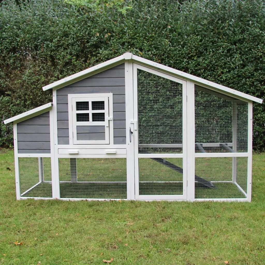 Hühnerstall Wilma, 199 x 70,4 x 116 cm