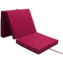 Matratze dunkelrot 190x70x10cm faltbar