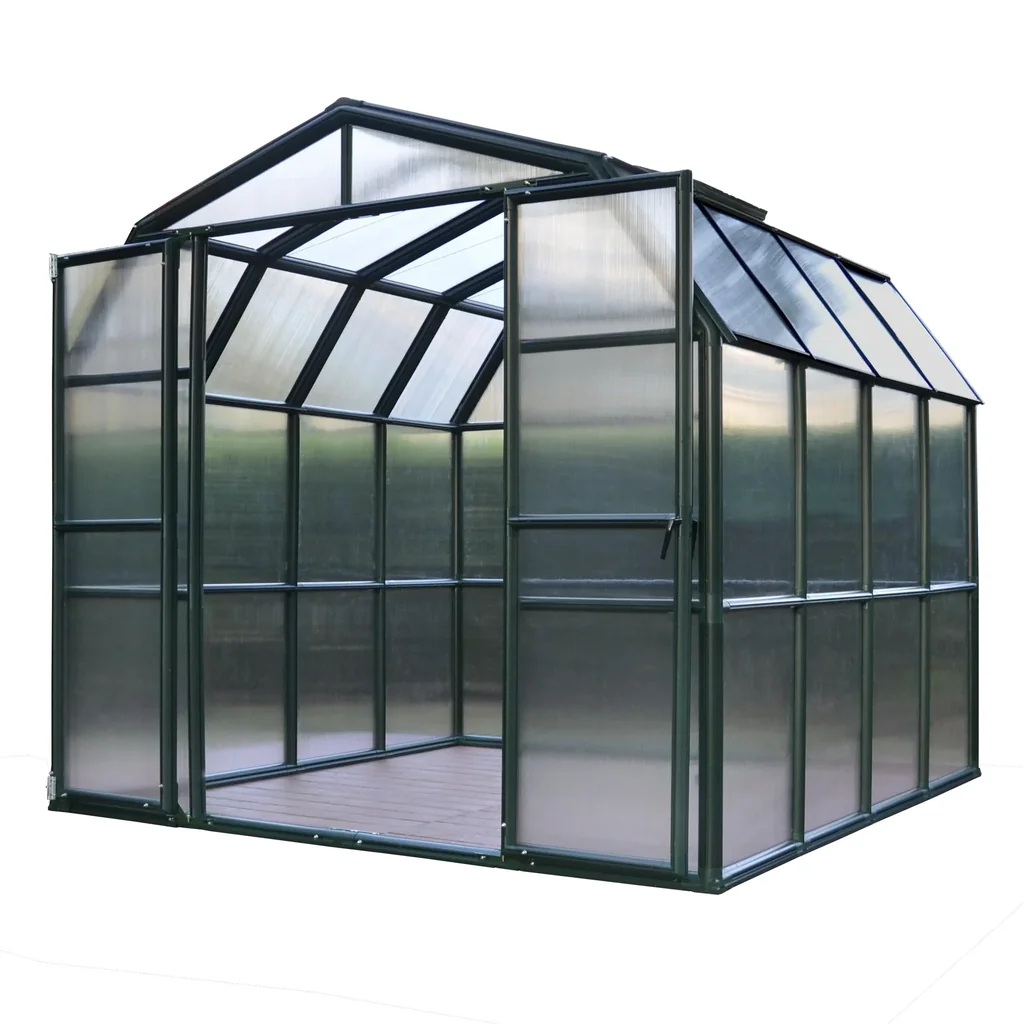 Kunststoff Gewächshaus Grand Gardener 48 mit Fundament, 267 x 514 x 238 cm