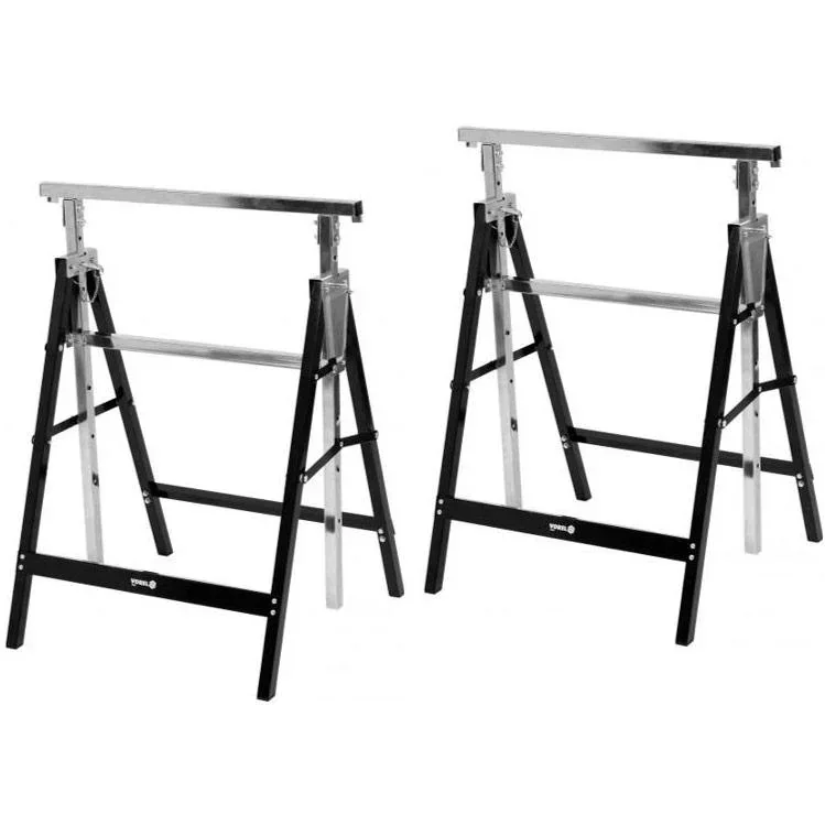 Satz von 2 höhenverstellbaren Böcken - max. 200kg pro Stück - verstellbar von 79 bis 130cm