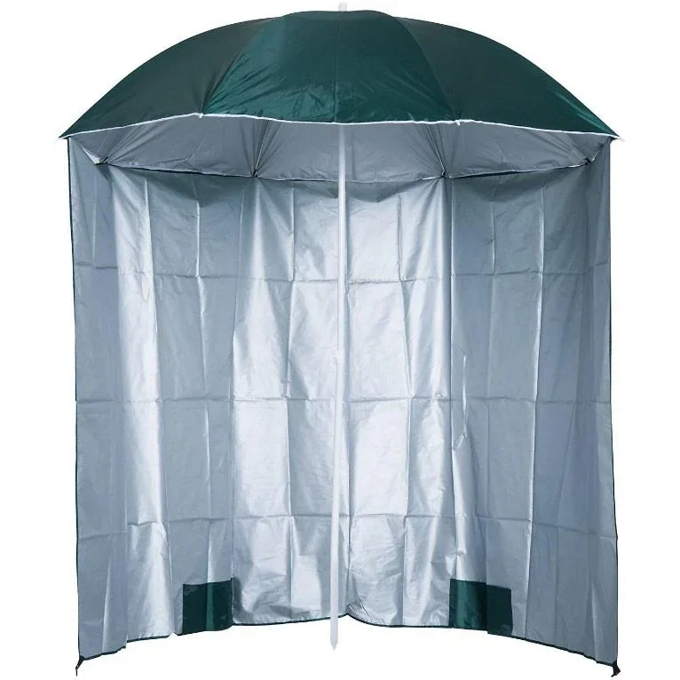 Sonnenschirm Strandschirm 220cm mit Seitenwand Grün