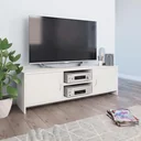 TV-Schrank 120x30x37,5 cm Spanplatte weiß