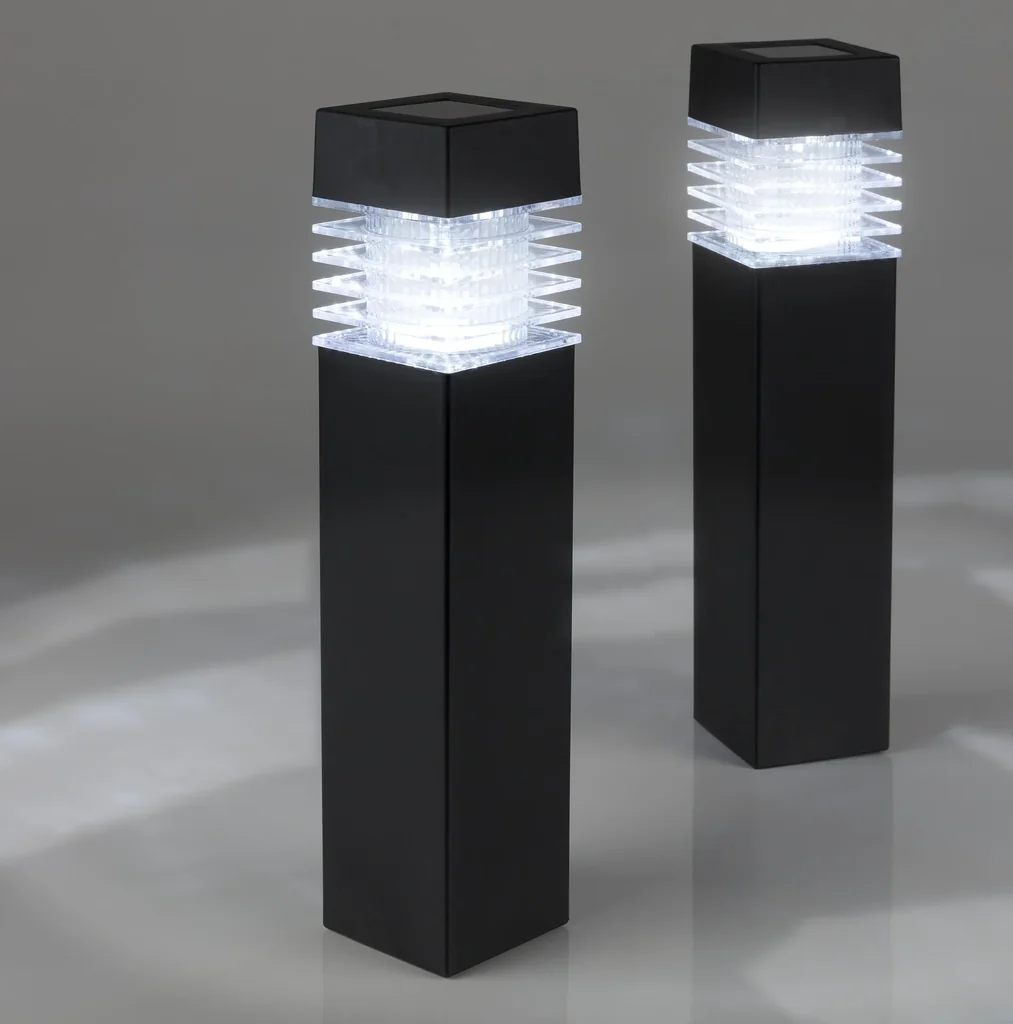 Solar LED Leuchten - 2 Stück