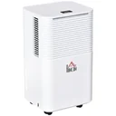 Luftentfeuchter 18-28 12 L / 24 h elektrischer Luftentfeuchter 2000 ml mit Rädern ABS weiß 22 x 25 x 44,5 cm