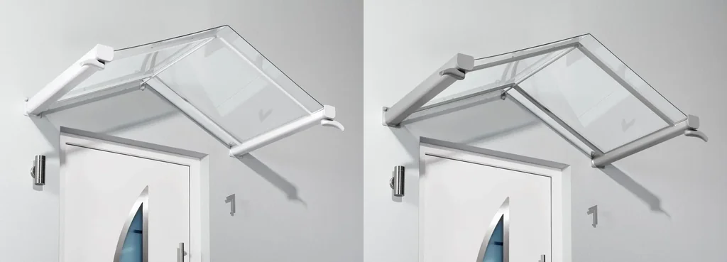 Verbindungsset Vordach, Edelstahl-Optik