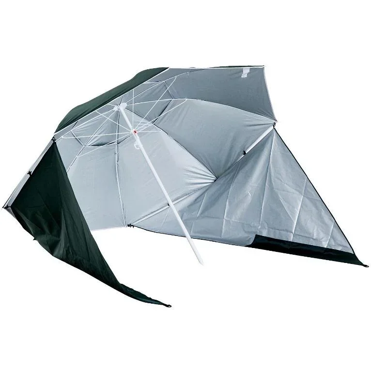 2 in 1 Strandschirm Sonnenschirm 210cm Grün