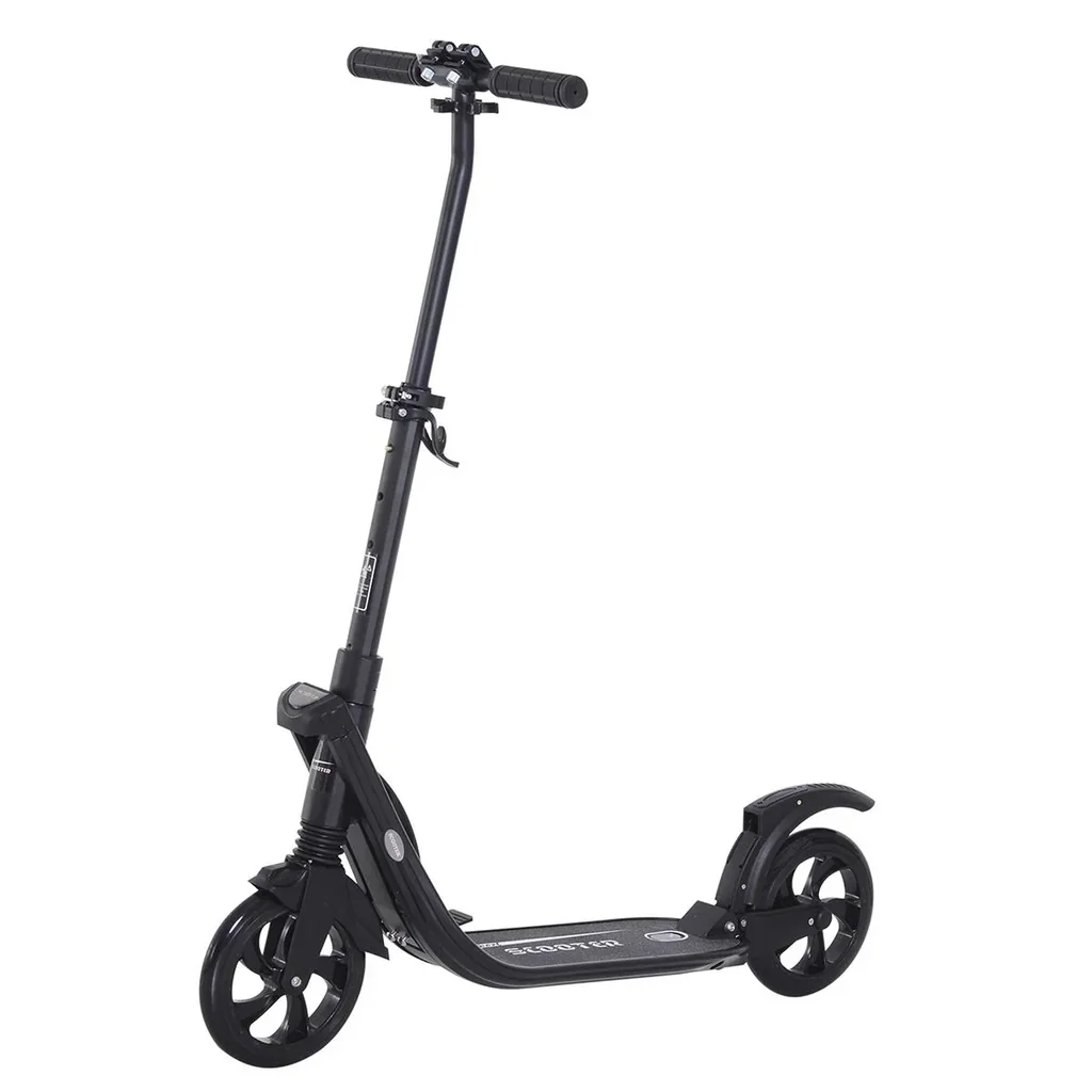 Scooter Kickscooter Roller Tretroller mit 200 mm rutschfesten Vollgummireifen für Erwachsene Kinder Teenager ab 14 Jahr