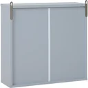 Spiegelschrank grau