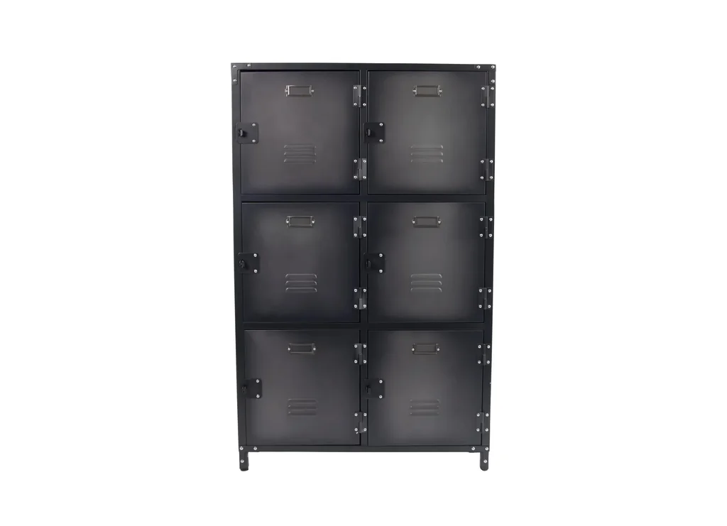 Metallschrank Vintage mit 6 Türen