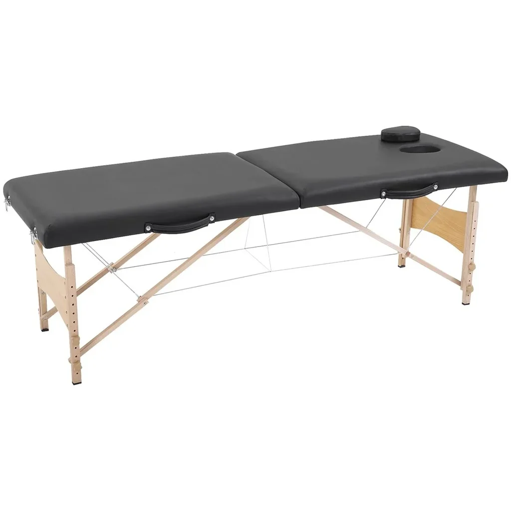Mobiler Massagetisch schwarz