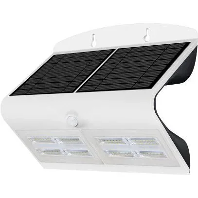 VT-767-7 LED-Solar-Wandleuchte mit Bewegungsmelder - 7W - 800 Lm - 4000K - weiß - Solarenergie