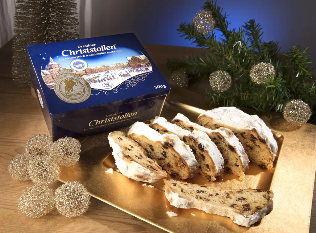 Dresdner Christstollen in Blechdose, 500g