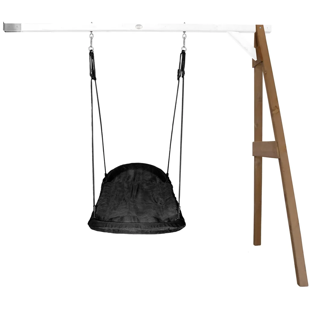 Nest-Anbauschaukel Roxy Braun/weiß