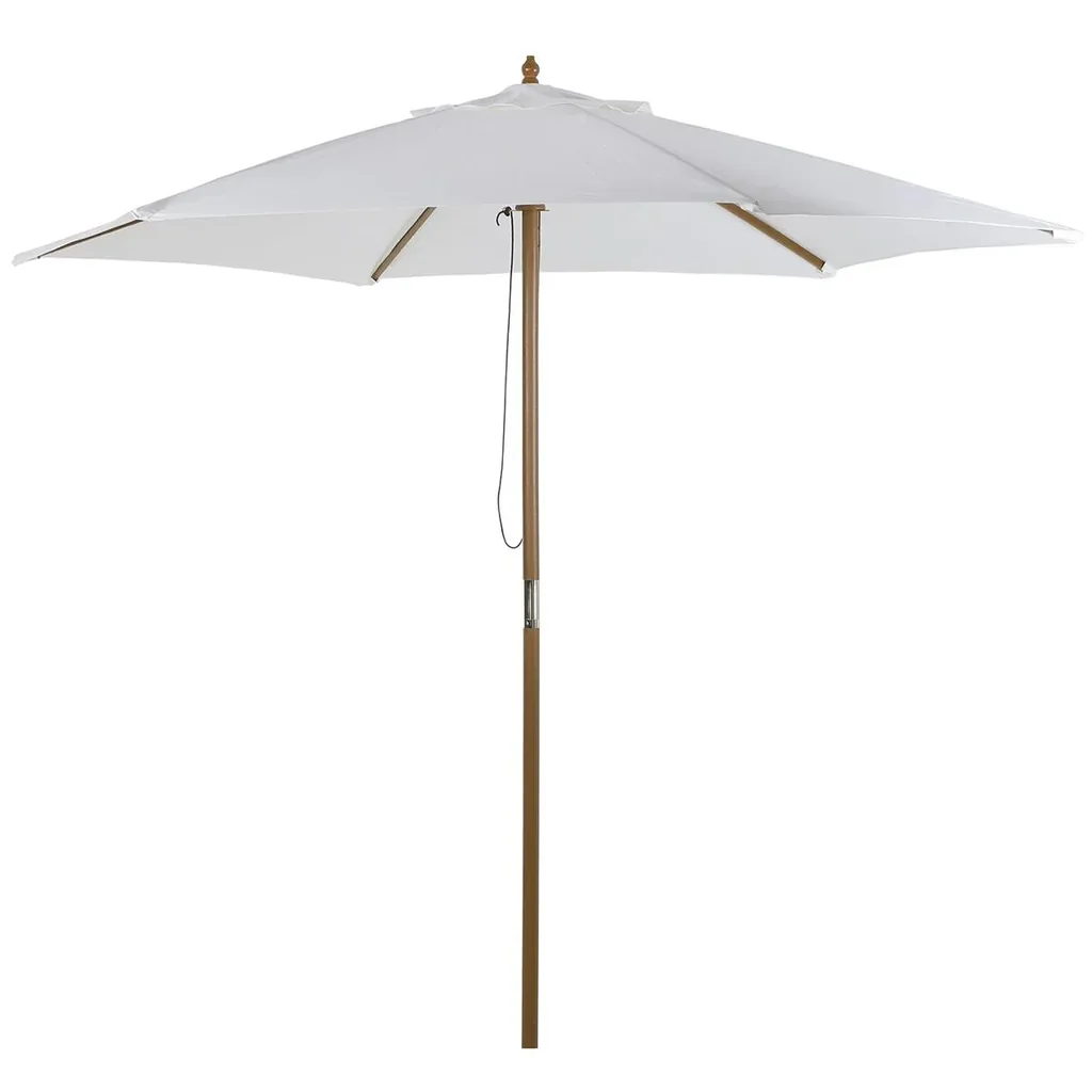 Sonnenschirmmarkise 3-Stufen-Bambus 180/ Polyestercreme