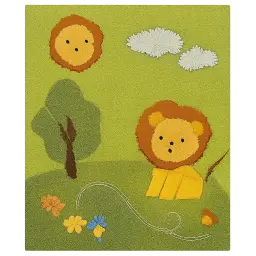 Kinderteppich grün Bild
