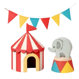 Zirkus Kinderzimmer Deko Bild