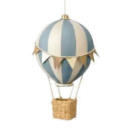 Heissluftballon Deko Bild
