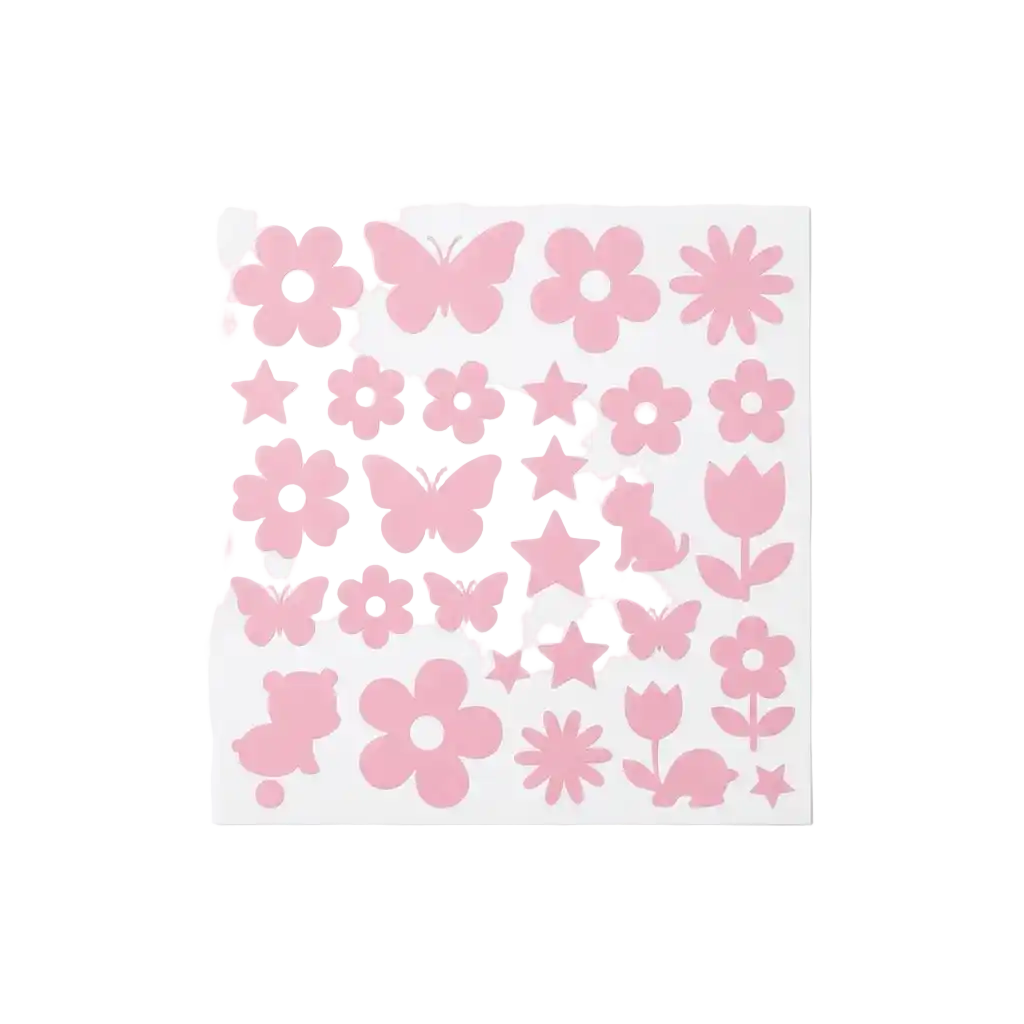 Wandgestaltung rosa & pink image