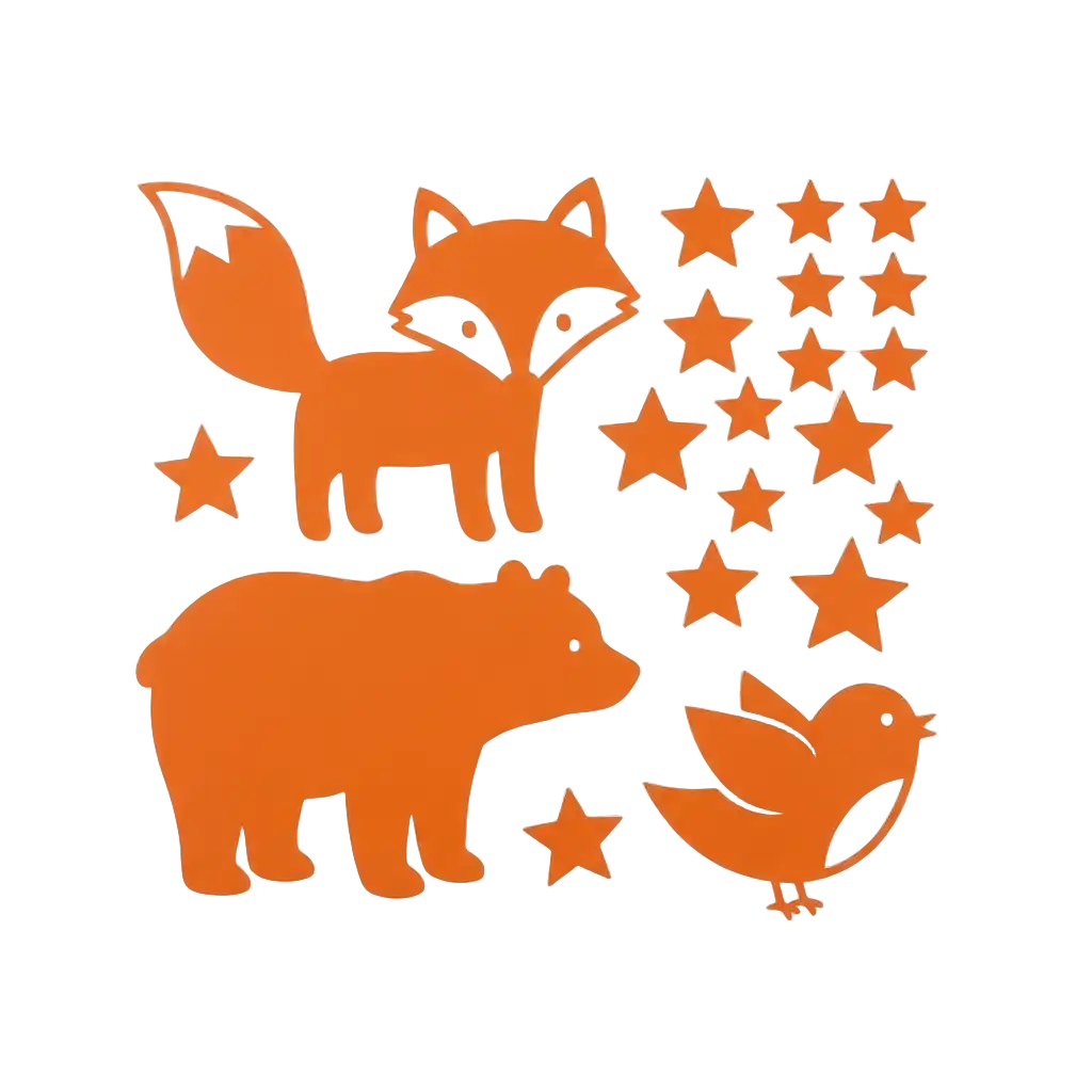 Wandgestaltung orange image