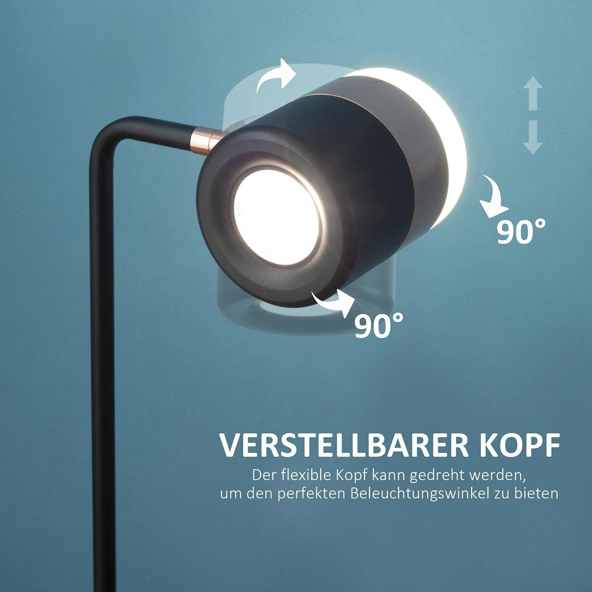Stehlampe Schwarz Bild