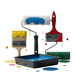 Brush Paint Roller 4 100mm Bild