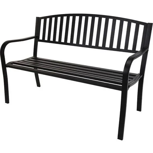 "Pro Gartenbank - 127x50x85 cm - Schwarz - Metall image"