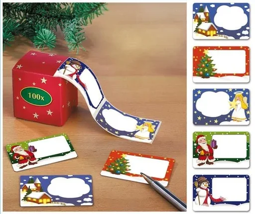 "Weihnachtsetiketten inklusive Dispenser image"