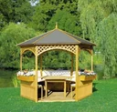 Pavillon "Palma" mit Dach aus Dachpappe