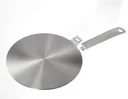 Induktion Adapterplatte Ø 24 cm Edelstahl mit abnehmbarem Griff