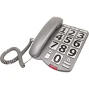 Festnetztelefon mit Tasten Grau/Silber