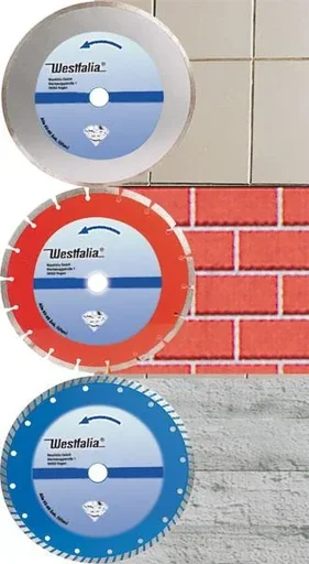 "Diamant Trennscheiben Satz 3 tlg. TURBO/SEG, 110/ 115 trocken VR, MPA image"