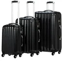 Hartschalenkoffer-Set 3-teilig schwarz M/L/XL 36L/59L/89L