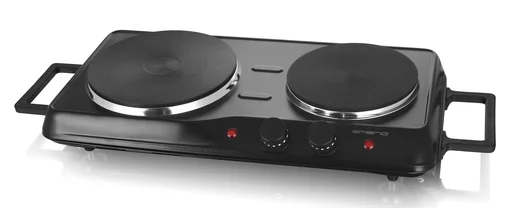 "Doppelkochplatte "HP-114482.7", Schwarz, Ø 18,5 und 15,5 cm, 2500 Watt image"