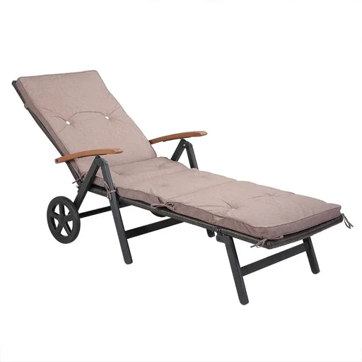"Garten-Kissen - Für Liege - 196x55x5cm - Creme image"