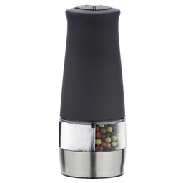 2 in 1 Elektrische Mühle mit Licht, Schwarz