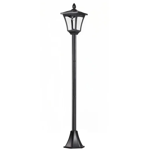 "Gartenlaterne Solar Laterne 40 Lumen Schwarz H160cm image"