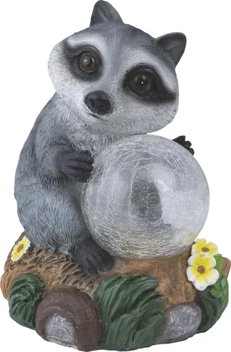 "Solar LED Leuchte Waschbär image"