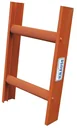 Kaminkehrerleiter, Alu, 14 Sprossen, Farbe rot, B 33/ L 395 cm