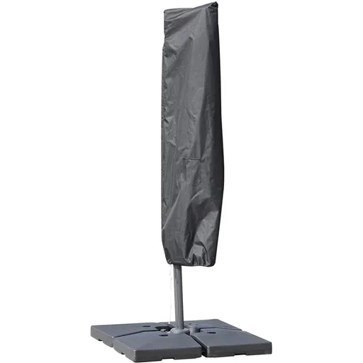 "Sonnenschirm Schutzhülle bis Ø300cm Abdeckung Schirmschutzhaube mit Reißverschluss Schwarz 200 x 50/80 cm image"