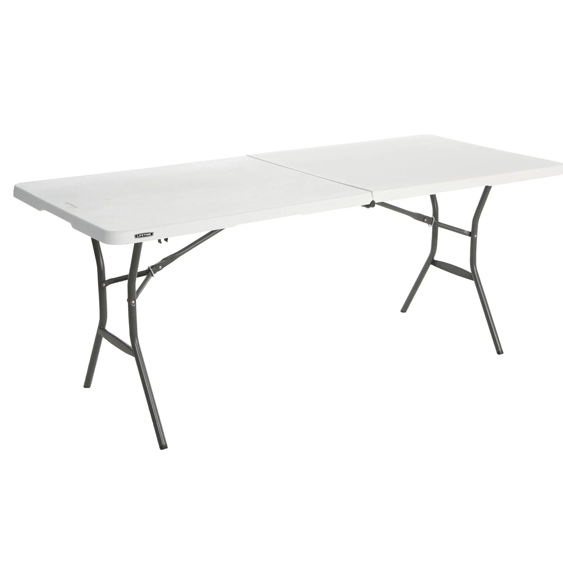 "Lifetime Tisch mit Klappfunktion 183,8×76,2×73,7 cm Weiß – klappbar mit Tragegriff image"