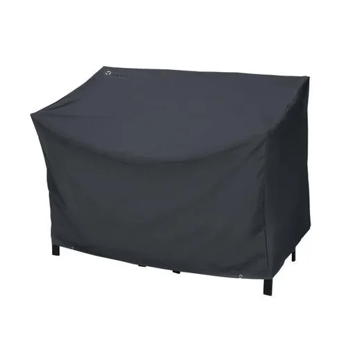 Schwarze Abdeckhaube für eine 3-Sitzer-Gartenbank