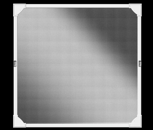 "Fliegengitter-Magnetrahmen mit REFLECTION-Gewebe, Farbe weiß, 100 x 120 cm image"
