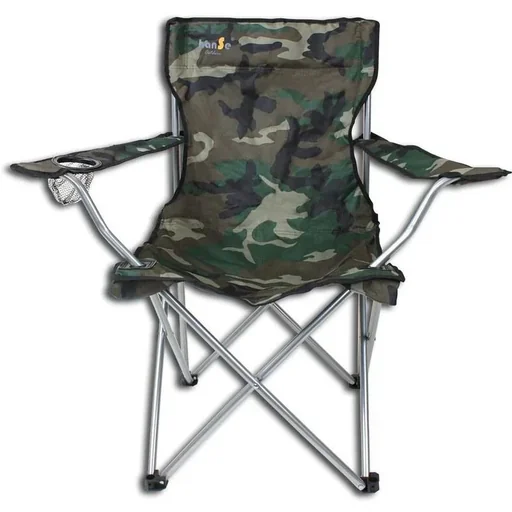 "Werkzeug Campingstuhl in Tarnfarbe - max 100 kg - zusammenklappbar image"