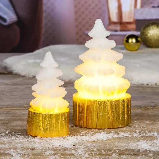 "LED Weihnachtsbaum Echtwachskerzen - 2 Stück image"