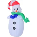 LED Schneemann aufblasbar Weihnachtsdeko beleuchtet